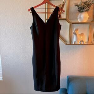 Metaphor ribbed midi sleeveless dress holiday outfit juniors medium M black